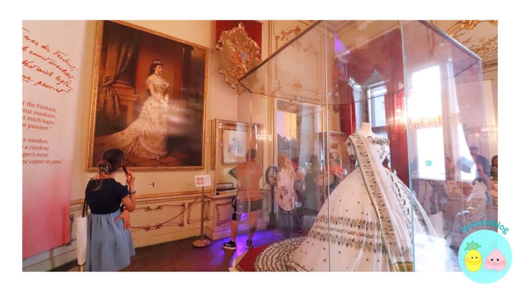 ホフブルク内にあるシシィ博物館の館内